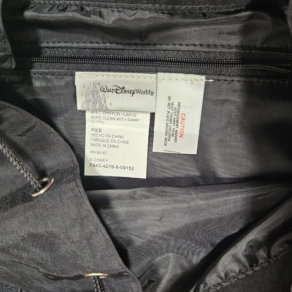 Walt Disney World Drawstring Backpack Black With … - image 5